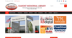 Desktop Screenshot of elmontlibrary.org
