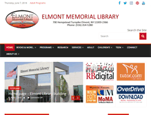 Tablet Screenshot of elmontlibrary.org
